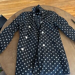 VINTAGE Chaps Ladies Polka Dot Rain Coat